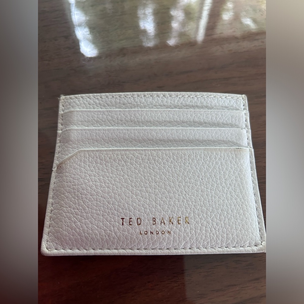 Ted Baker London women’s men’s white small pocket wallet